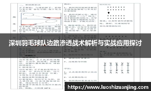深圳羽毛球队边路渗透战术解析与实战应用探讨