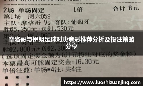 摩洛哥与伊朗足球对决竞彩推荐分析及投注策略分享
